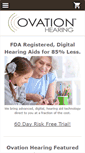 Mobile Screenshot of ovationhearing.com